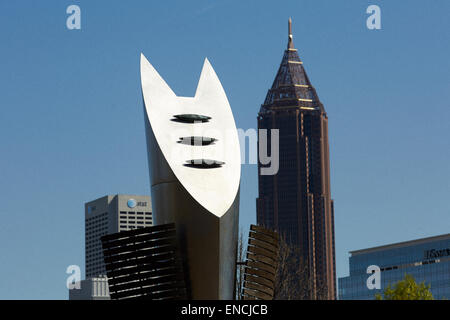 Georga dans Midtown Atlanta Etats-unis Bank of America Plaza est un gratte-ciel situé entre Midtown Atlanta et du centre-ville d'Atlanta, oth Banque D'Images