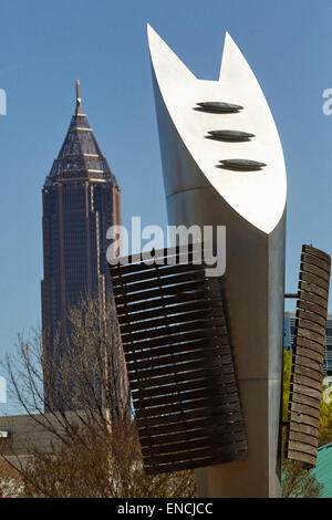 Georga dans Midtown Atlanta Etats-unis Bank of America Plaza est un gratte-ciel situé entre Midtown Atlanta et du centre-ville d'Atlanta, oth Banque D'Images