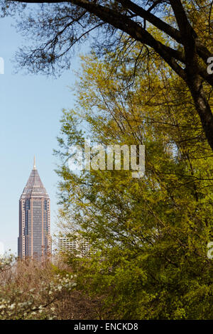 Georga dans Midtown Atlanta USA Vue depuis le District de Kings Bank of America Plaza est un gratte-ciel situé entre Midtown Banque D'Images