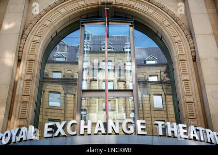 Royal Exchange Theatre détails de construction extérieurs à St Ann's Square Banque D'Images