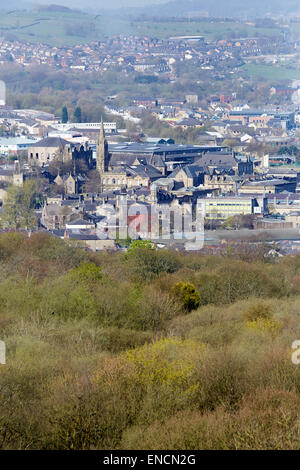 Vue sur Accrington dans le Lancashire Banque D'Images