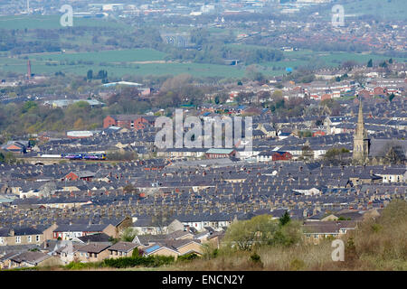 Vue sur Accrington dans le Lancashire Banque D'Images