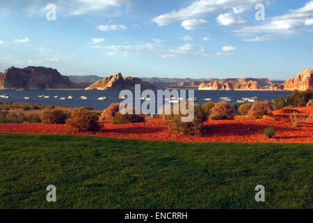 Le lac Powell, dans le Glen Canyon National Recreation Area, Utah, USA Banque D'Images