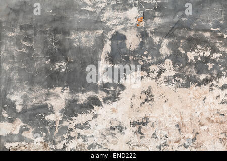 Mur Gris nostalgique dans un style shabby chic Banque D'Images