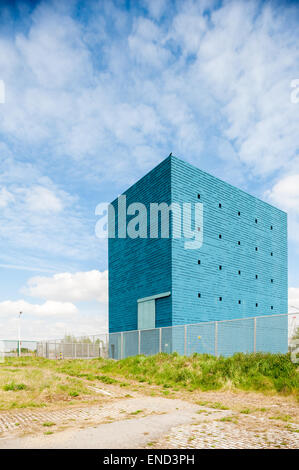 Belgique, Anvers, sous-station électrique conçu par noArchitecten Banque D'Images