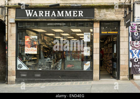 Games Workshop Warhammer boutique sur le Royal Mile, Édimbourg, Écosse Banque D'Images