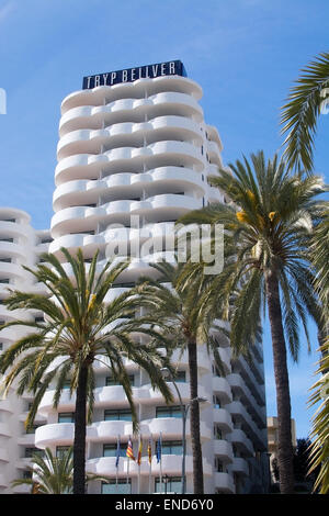 Hôtel Tryp Bellver sur le Paseo Maritimo le 19 avril 2015 à Palma de Majorque, Iles Baléares, Espagne. Banque D'Images