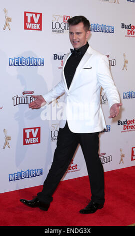 David Campbell à la remise des Prix 2015 Logies, Melbourne, Australie, le 3 mai 2015. Banque D'Images