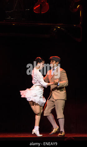 Démonstration de tango et de montrer à Buenos Aires, Argentine Banque D'Images