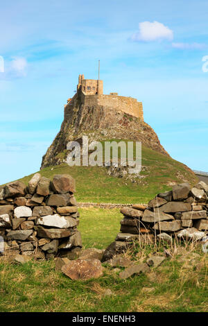 Château de Lindisfarne, Holy Isle, Northumberland, England, UK Banque D'Images