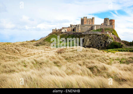 Château de Bamburgh, Northumberland, England, UK Banque D'Images