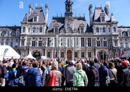 France Paris, l'Hôtel de Ville Banque D'Images