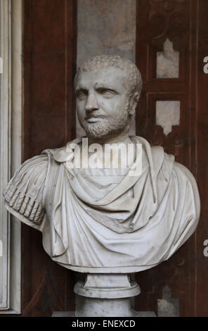 Geta (189-211). L'empereur romain qui a régné avec son père Septime Sévère et son frère Caracalla. Buste. Musée National Romain Banque D'Images