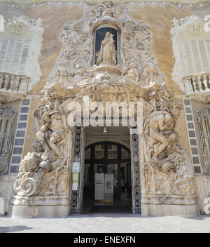 Entrée du musée de la céramique Gonzalez Marti, Valencia, Espagne Banque D'Images