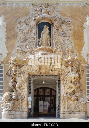 Entrée du musée de la céramique Gonzalez Marti, Valencia, Espagne Banque D'Images