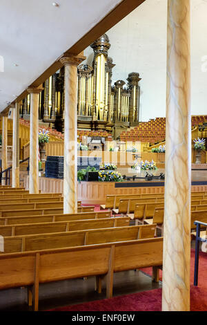 Salt Lake Tabernacle de Temple Square à Salt Lake City, Utah, USA Banque D'Images