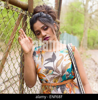 Young indian woman posing Banque D'Images