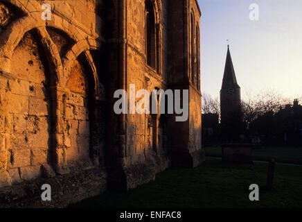 L'Abbaye de Malmesbury. Le Wiltshire est un comté situé dans l'ouest de l'Angleterre et bénéficie d les anciens monuments de Stonehenge et Avebury. Banque D'Images