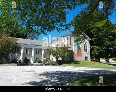 L'entrée avant de musée de Bennington à Bennington, Vermont. Banque D'Images