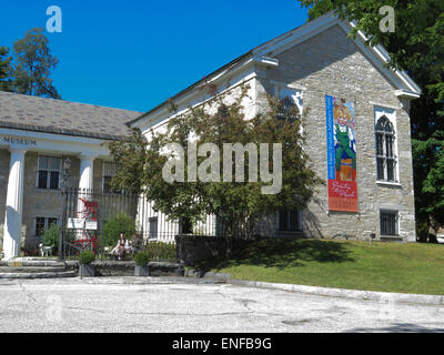 L'entrée avant de musée de Bennington à Bennington, Vermont. Banque D'Images