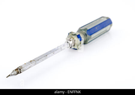 La clé de serrage isolé sur fond blanc Banque D'Images