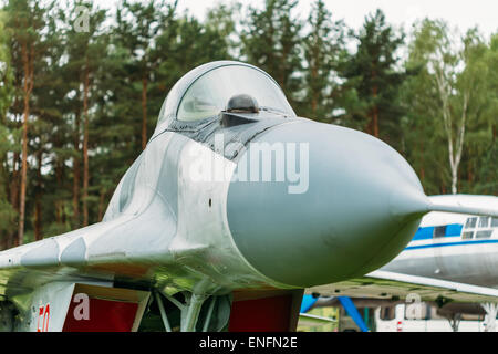 Fédération des chasseurs de première ligne polyvalent soviétique Mikoyan MiG-29 de quatrième génération. Développé par le bureau d'études Mikoyan Banque D'Images