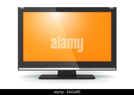 Plat sur fond blanc (fait en 3d) Banque D'Images