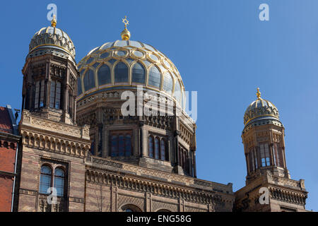 La Neue Synagoge (Nouvelle Synagogue) dans la capitale allemande Berlin Banque D'Images