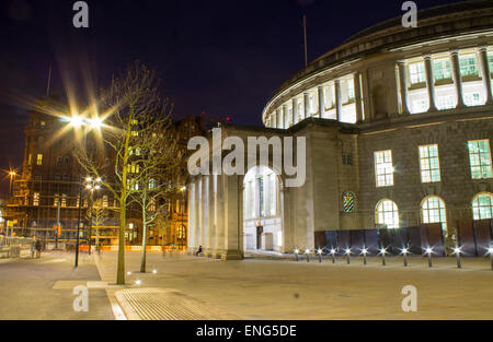 Bibliothèque centrale de Manchester, Royaume-Uni. Banque D'Images