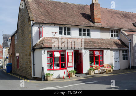 Mme Brown's Tea Rooms dans le Nord Cotswold ville de Shipston-on-Stour Banque D'Images