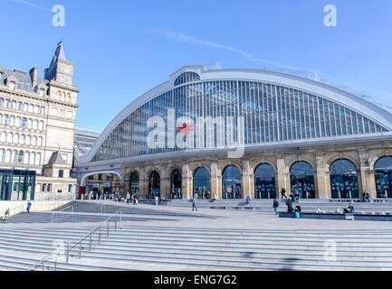 La gare de Lime Street, Liverpool, Merseyside, Angleterre Banque D'Images