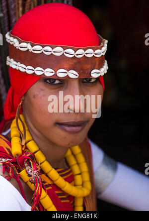 Femme de la tribu somalienne, Lac Turkana, Kenya, Loiyangalani Banque D'Images