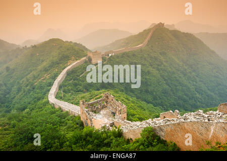 Grande Muraille de Chine. Banque D'Images