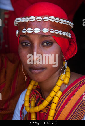 Femme de la tribu somalienne, Lac Turkana, Kenya, Loiyangalani Banque D'Images