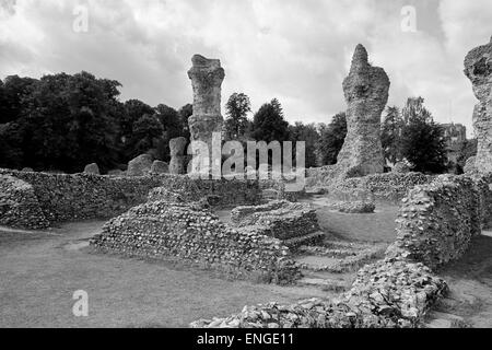Ruines de l'abbaye de Bury St Edmunds Suffolk Banque D'Images