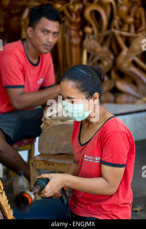 Sur l'artisanat Bali, Indonésie Banque D'Images