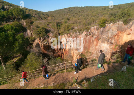 Monument naturel -Mina la Jayona-, Fuente del Arco, province de Badajoz, Estrémadure, Espagne, Europe Banque D'Images