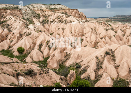 Parc national de Göreme, Rock Formation, Dervent vallée, Cappadoce, Turquie, Site du patrimoine mondial de l'UNESCO Banque D'Images