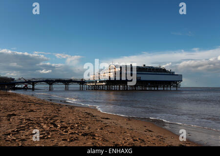 Cleethorpes jetée à la plage Cleethorpes près de Grimsby Banque D'Images