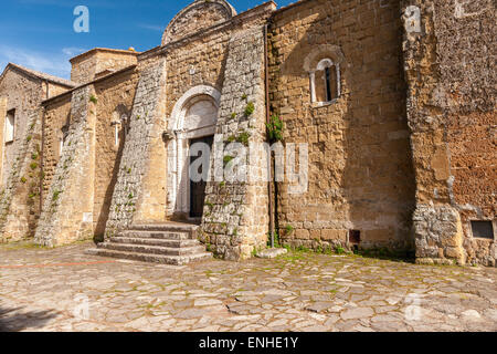 Ancienne église de Sovana, Toscane Banque D'Images