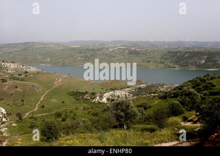 Réservoir d'Asprokremmos, Chypre, Banque D'Images