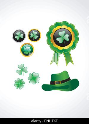 Éléments de la Saint-Patrick Illustration de Vecteur