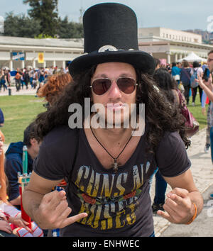 NAPLES, ITALIE- 2 Mai : lors de la pose de cosplay 17e édition de l'International Cartoon Comicon le 2 mai 2015 à Naples Banque D'Images