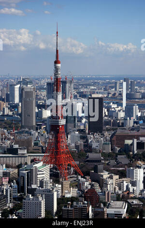 Tour de Tokyo Japon vu de Tokyo City View à Mori Building Roppongi Hills Banque D'Images