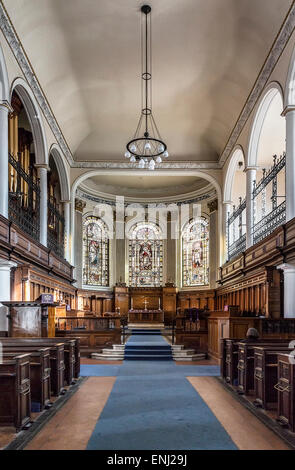 Une vue dans l'église St.Ann à Manchester. Banque D'Images