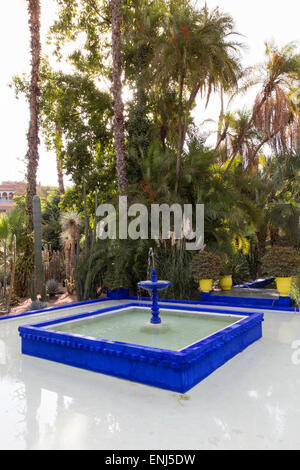 Jardin Yves Saint Laurent Maroc Marrakech Marrakech jardins marocains jardin Majorelle Banque D'Images