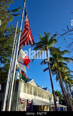 Le Harry S Truman Little White House. Key West. Florida Keys. USA Banque D'Images