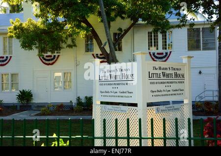 Le Harry S Truman Little White House. Key West. Florida Keys. USA Banque D'Images