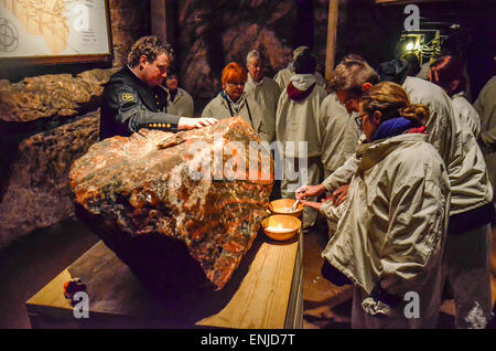 Altaussee Mine de Sel Ausseerland a une longue et riche histoire. Tout a commencé pendant le haut Moyen-Âge, au milieu du xiie siècle. Banque D'Images