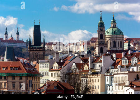 Eglise Saint-Nicolas de Prague petite ville de Prague République tchèque Banque D'Images